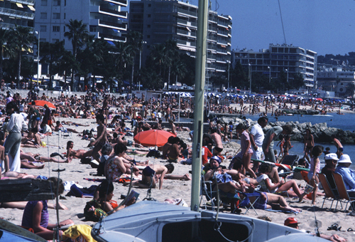 Strand von Juan-les-Pins, 1981