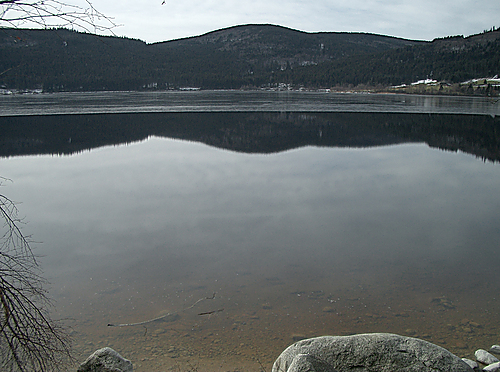 Eisschicht auf dem Schluchsee, 2007